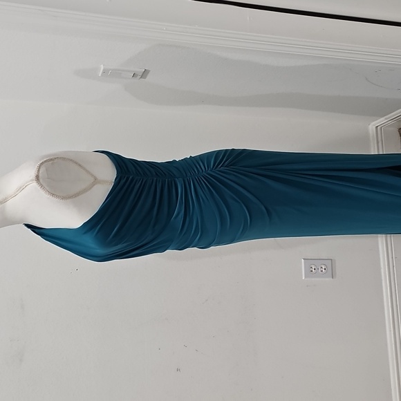 LRL Ralph Lauren Evenings Maxi Gown Size 12 Grèen Glam Gala Event Occasion Noir - Picture 7 of 13